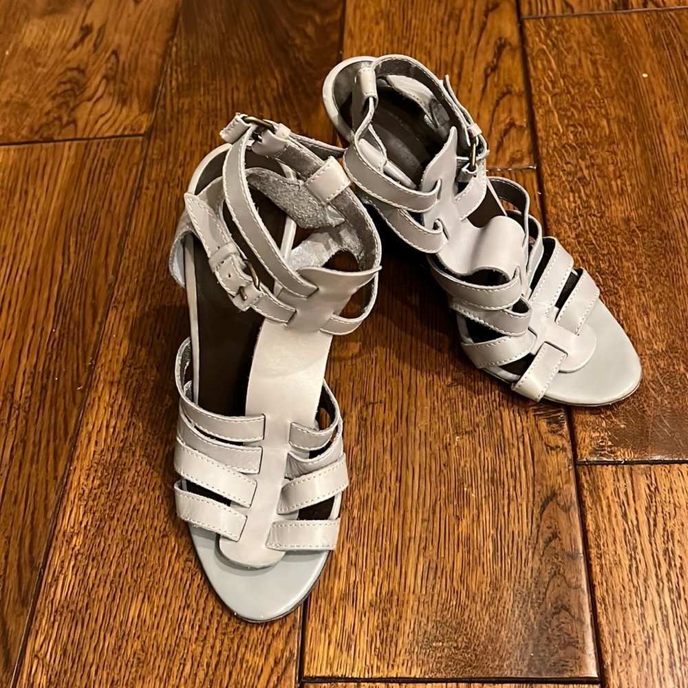Balenciaga Leather Cage Gladiator Wedge. SALE! $52.00